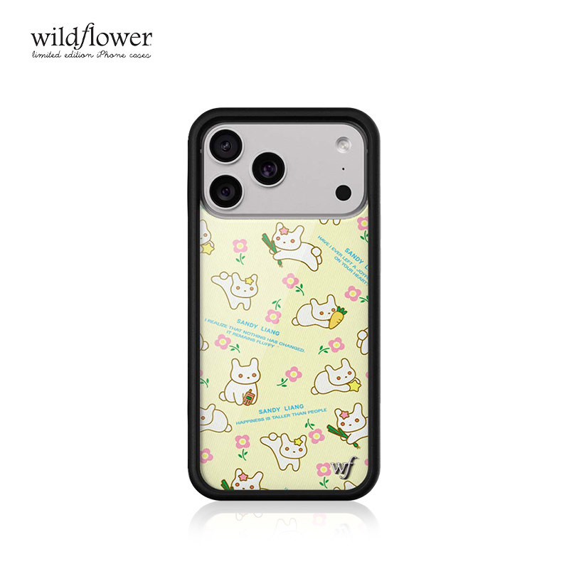 Phone Cases Wildflower - Cute Wildflower Cartoon carrot Rabbit Liang