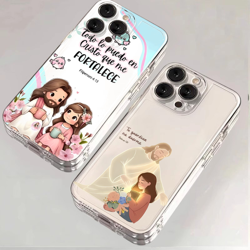 Phone Cases Xiaomi - Cartoon Jesus And Me Bible Verse