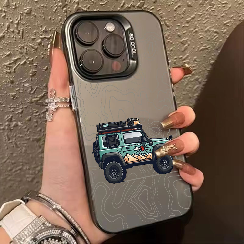 Phone Cases For Iphone 13 - Simple Car Pattern Phone Case For