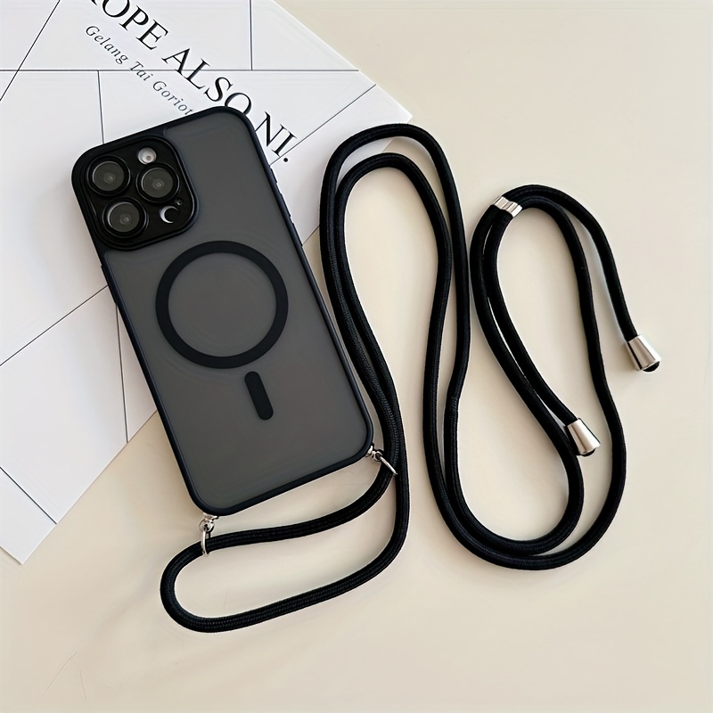 Phone Cases With Loop - Magnetic phone case with adjustable crossbody