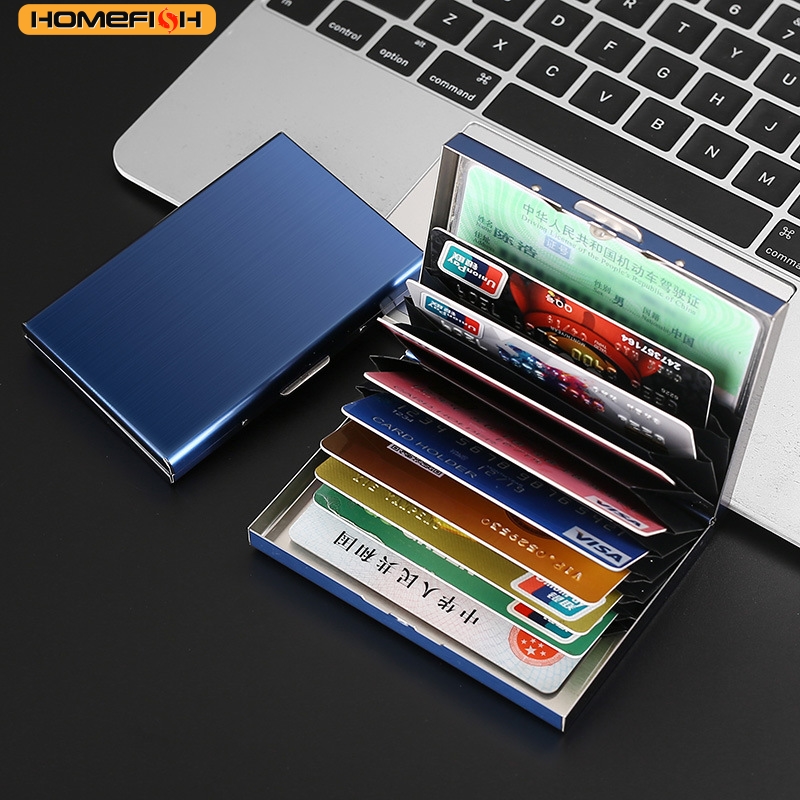 HOMEFISH RFID Blocking Stainle - Slim Card Slot Case review and price