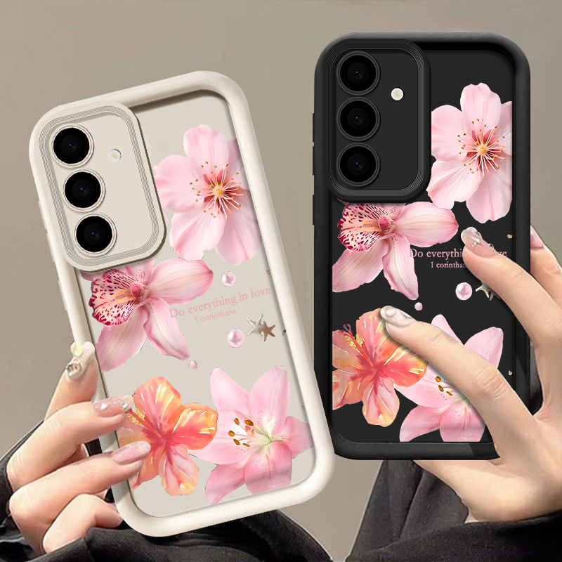 Pink Flowers Phone Case For Sa - Phone Cases Galaxy A17 review and price