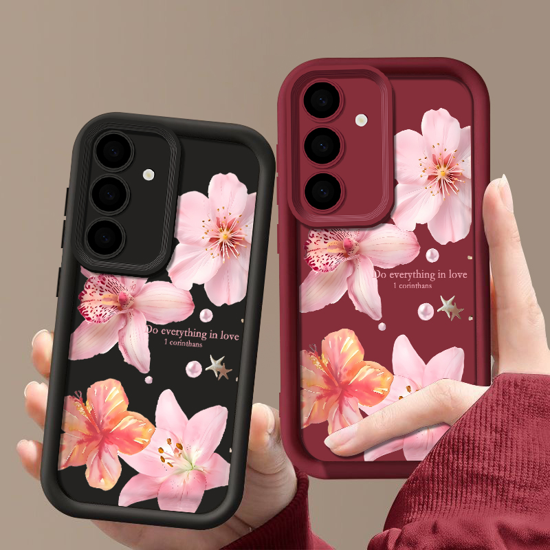 Pink Flowers Phone Case For Sa - Phone Cases Galaxy A17 review and price