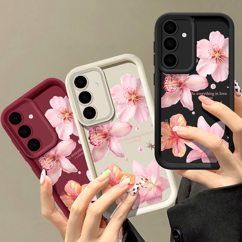 Pink Flowers Phone Case For Sa - Phone Cases Galaxy A17 review and price