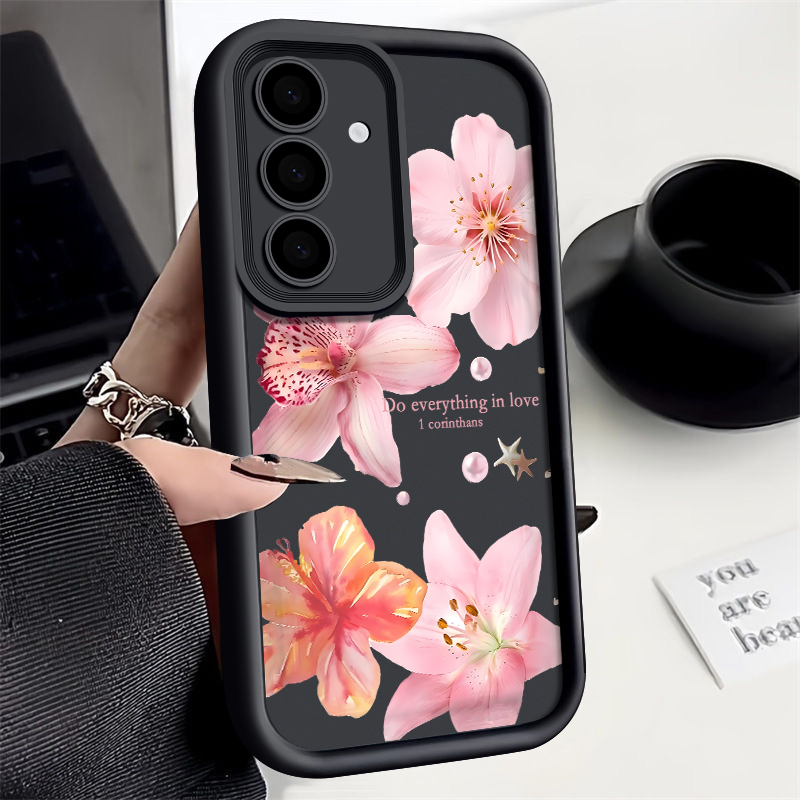 Pink Flowers Phone Case For Sa - Phone Cases Galaxy A17 review and price