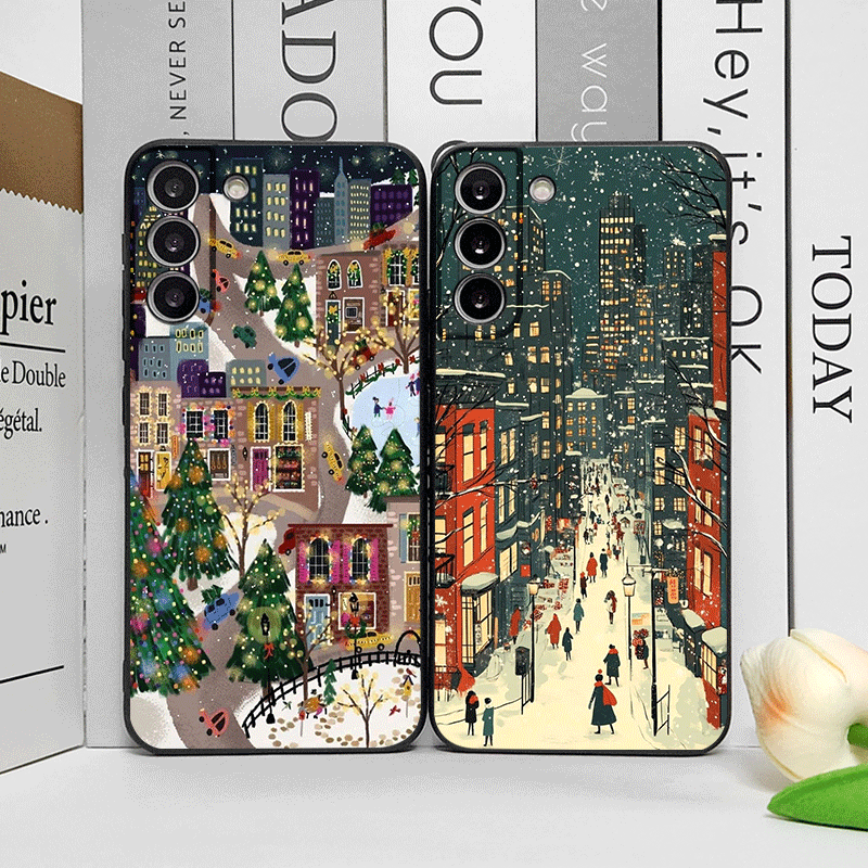Christmas Snow Street Shop Win - Phone Cases Oneplus review and price