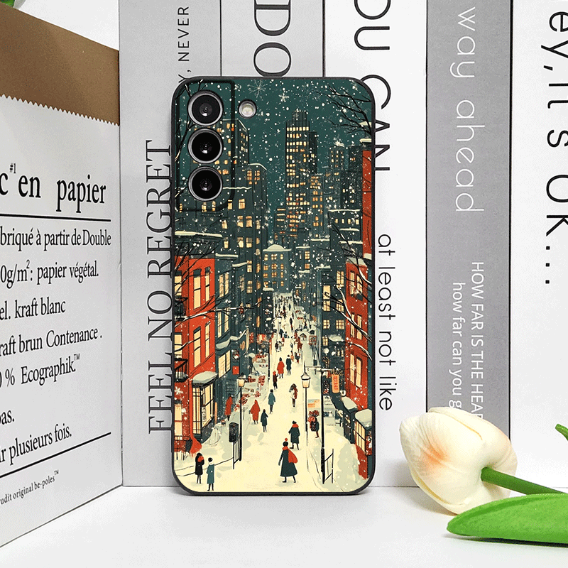 Christmas Snow Street Shop Win - Phone Cases Oneplus review and price