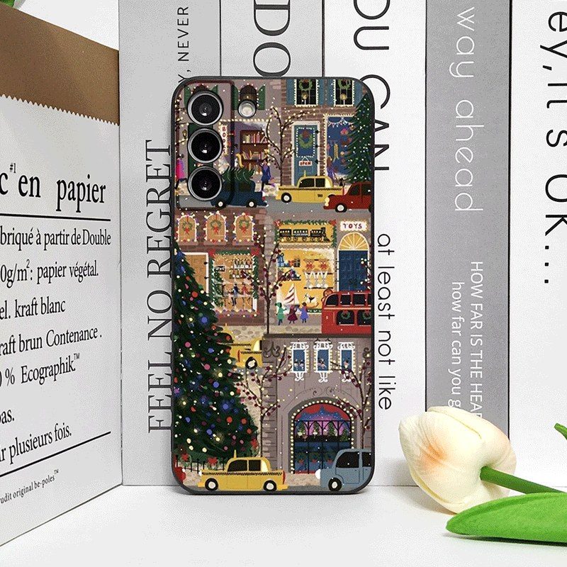 Christmas Snow Street Shop Win - Phone Cases Oneplus review and price