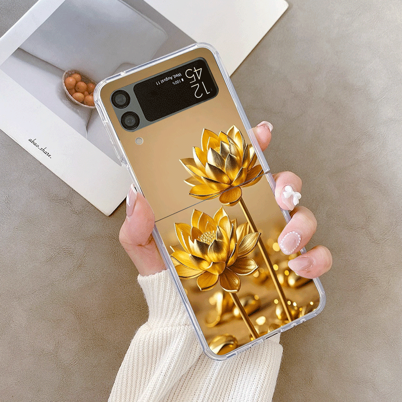 Creative Golden Lotus Flower P - Phone Cases Z Fold 6 review and price
