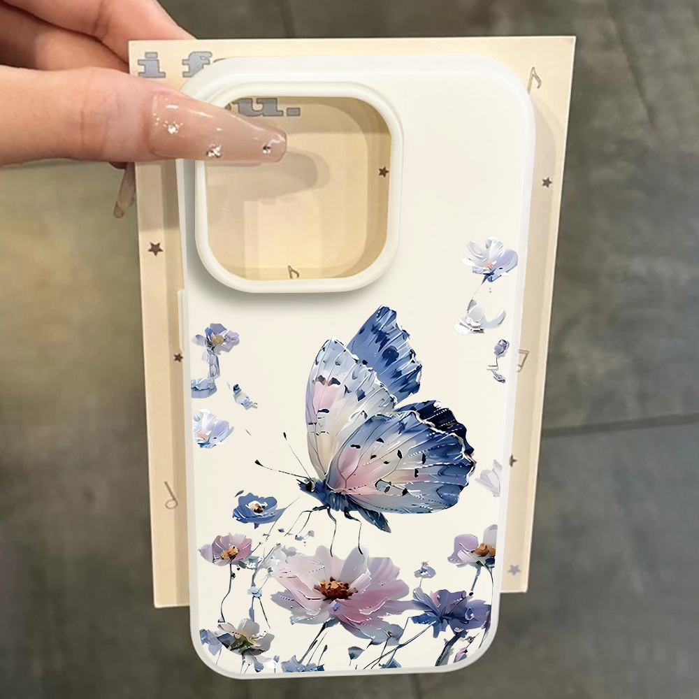 Watercolor Blue Purple Butterf - Phone Cases Galaxy A17 review and price