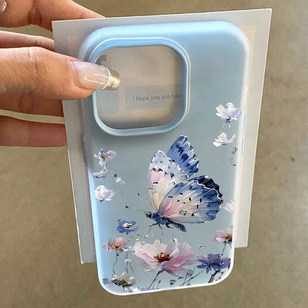 Watercolor Blue Purple Butterf - Phone Cases Galaxy A17 review and price