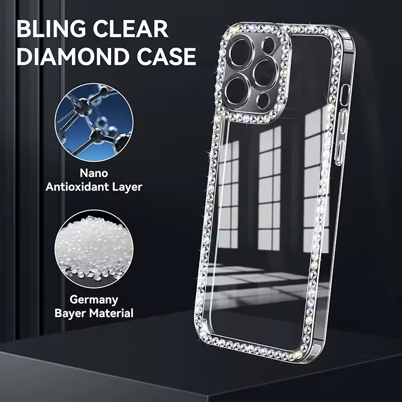 Glitter Bling Diamond Clear Ph - Phone Cases Loopy review and price