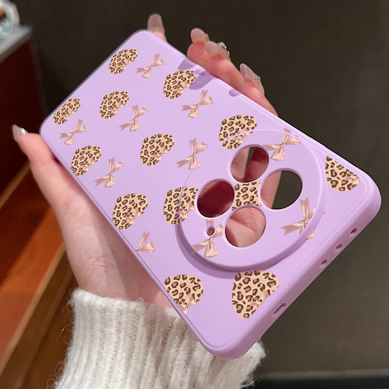 Leopard Print Hearts Bow Soft  - Phone Cases Oneplus review and price
