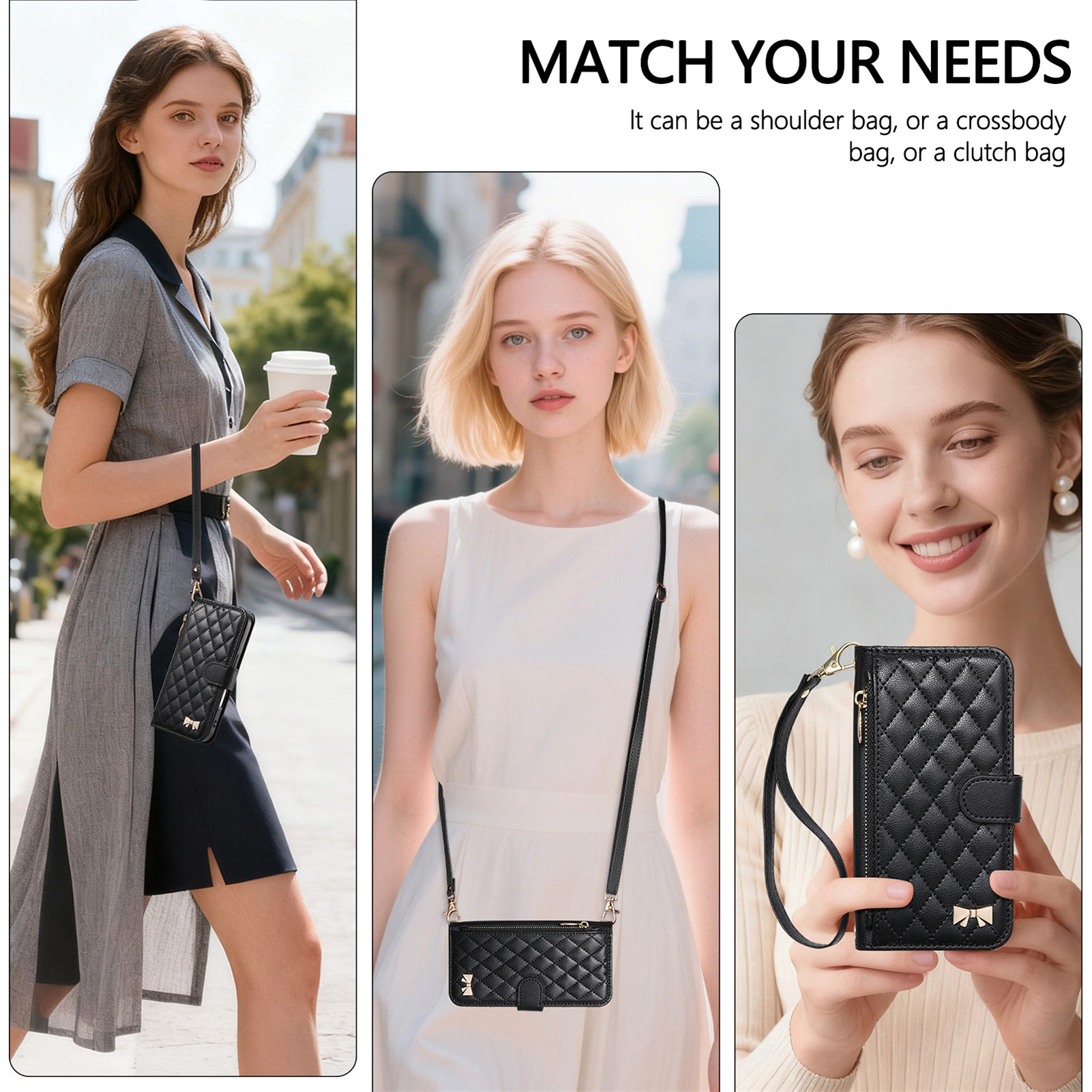 PU Leather Crossbody Flip Wall - Phone Cases With Loop review and price