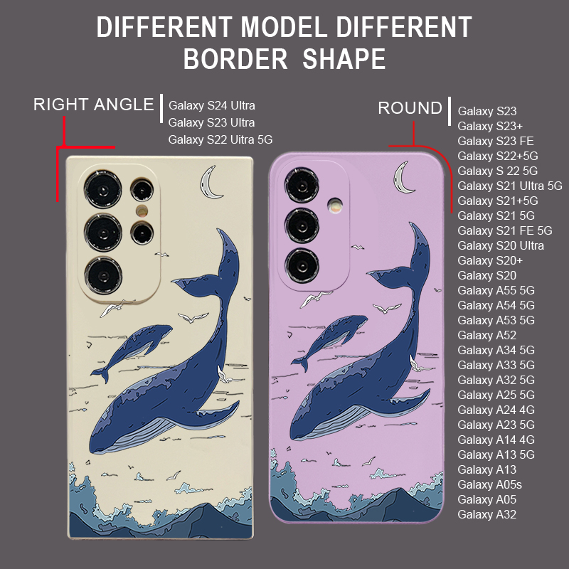 Whales Phone Case For Samsung  - Phone Cases Galaxy A17 review and price