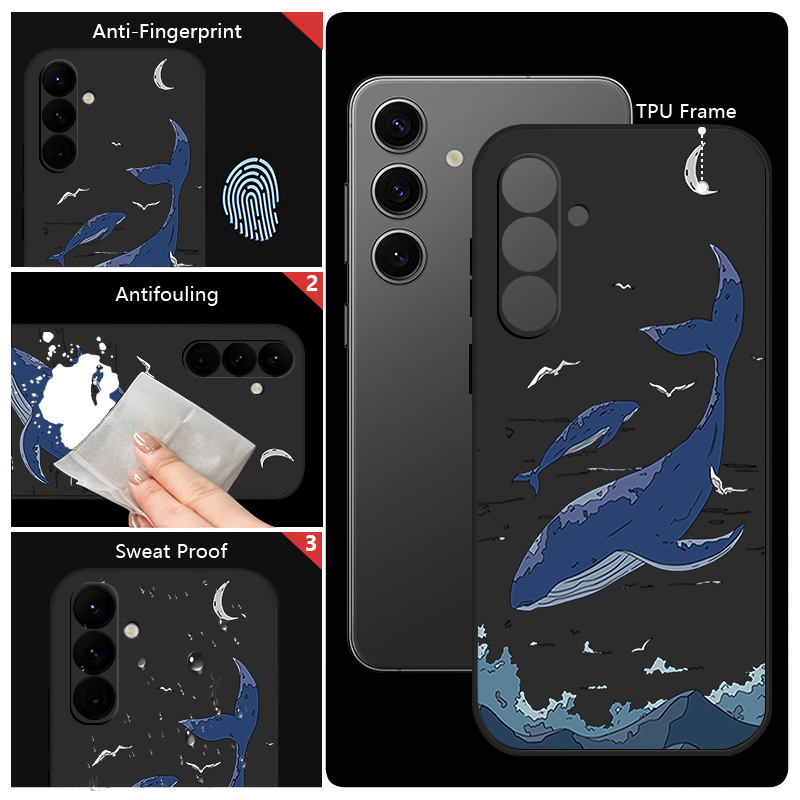 Whales Phone Case For Samsung  - Phone Cases Galaxy A17 review and price