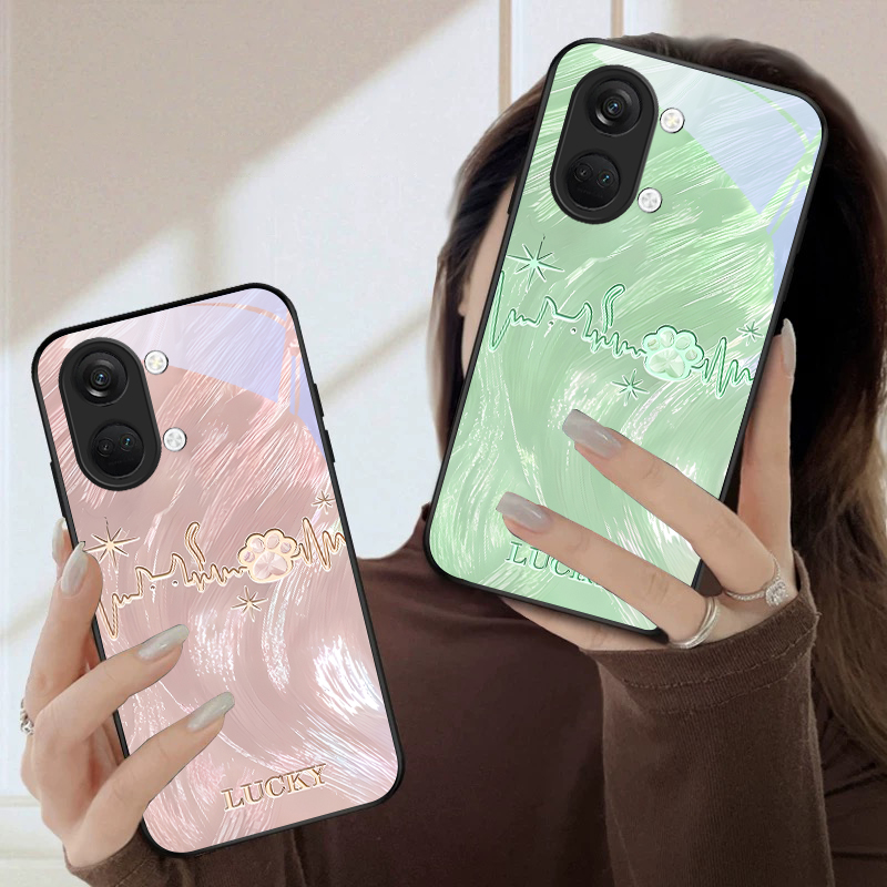 Lucky heartbeat paw print For  - Phone Cases Oneplus review and price