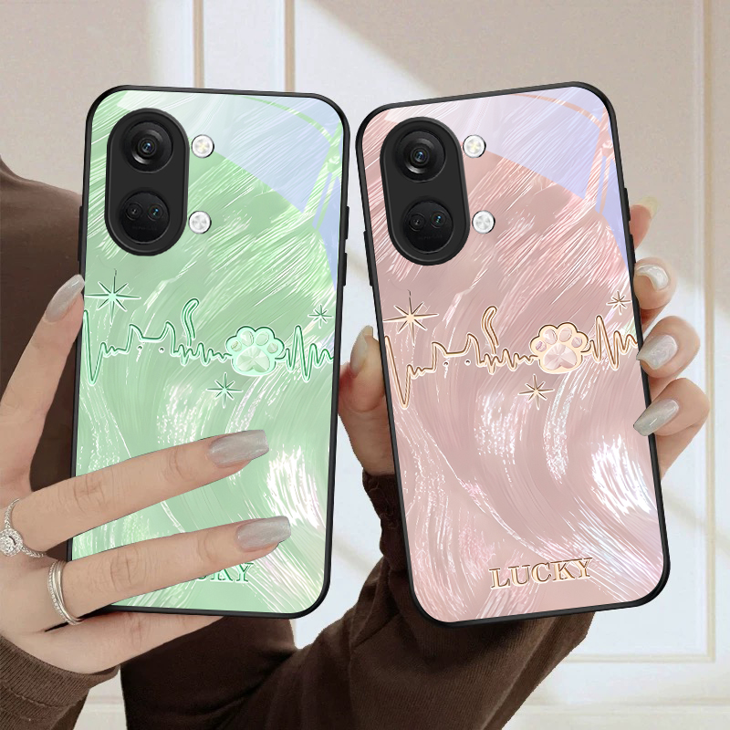 Lucky heartbeat paw print For  - Phone Cases Oneplus review and price