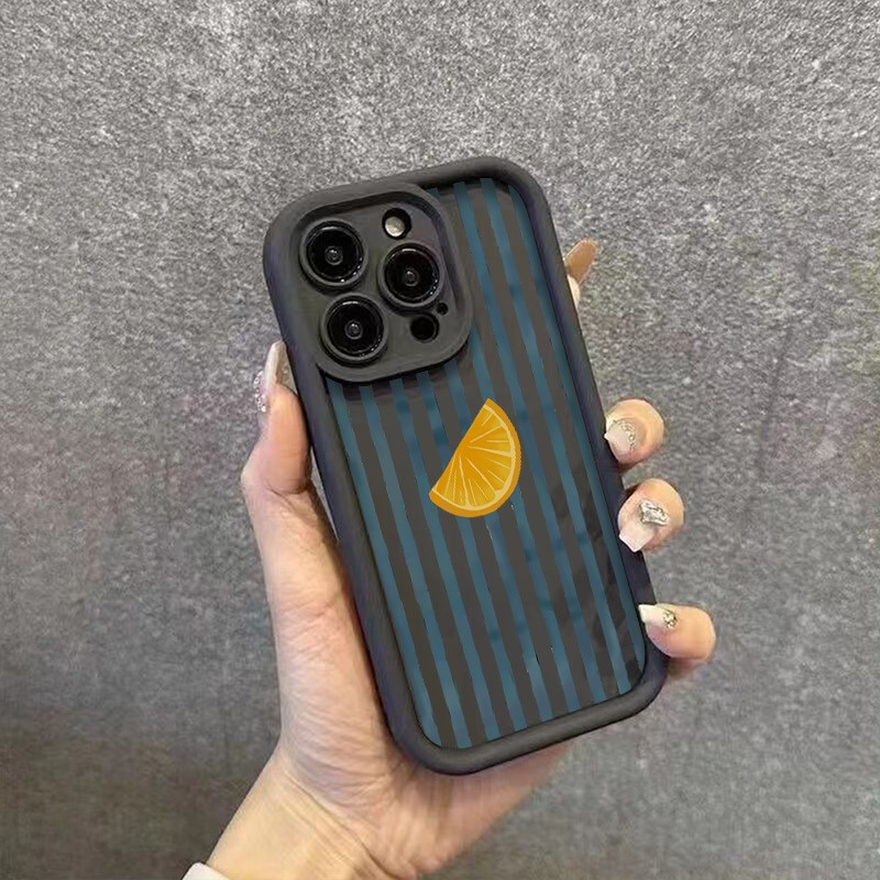 Striped Lemon Slice Pattern Ph - Phone Cases For Iphone 13 review and price