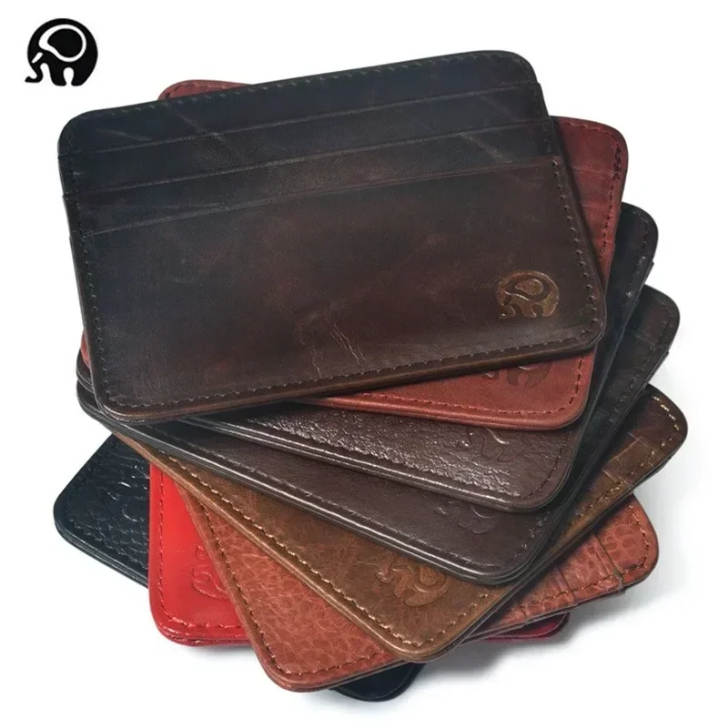 New Thin Genuine Leather Mini  - Slim Card Slot Case review and price