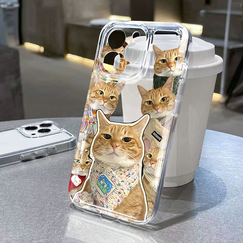 Cute Bandana Cat Clear Phone C - Phone Cases Galaxy A17 review and price