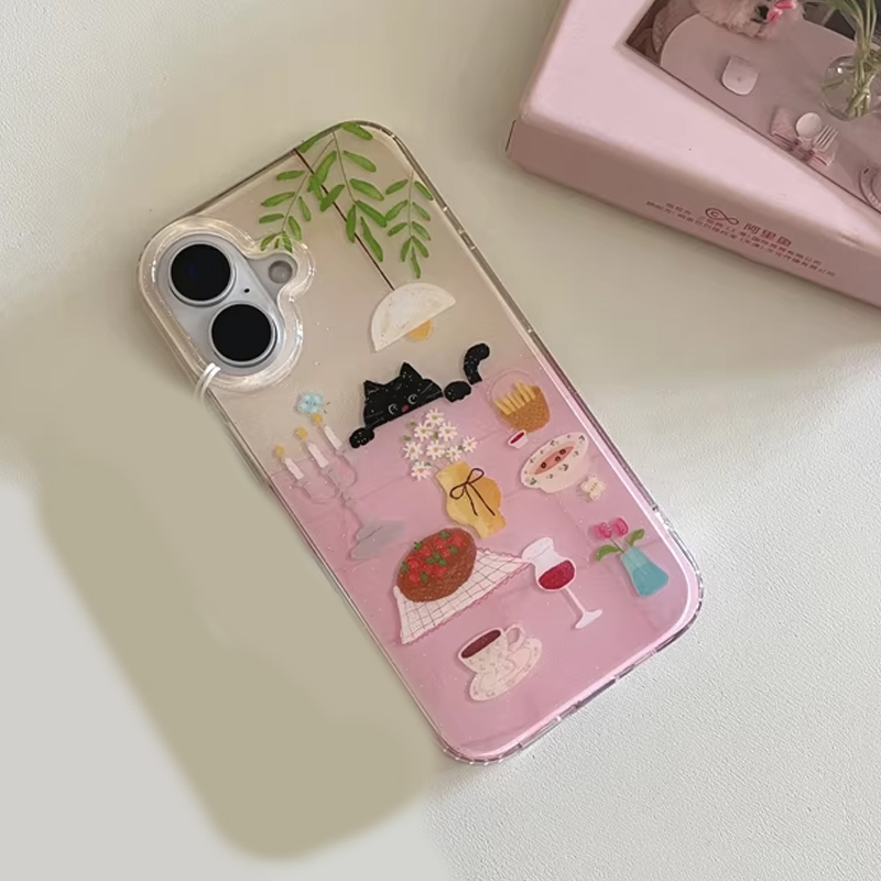 Ins Girl Cute Dining Table Lit - Phone Cases Cool Girl review and price