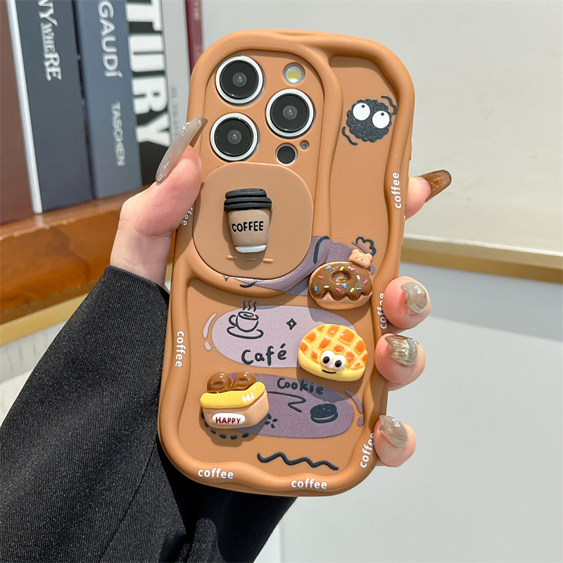 3D Cartoon Bread With Wrist St - Phone Cases With Loop review and price