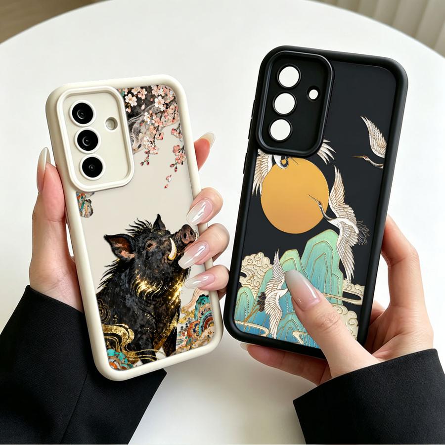 Cartoon Crane Wild Boar Phone  - Phone Cases Galaxy A17 review and price