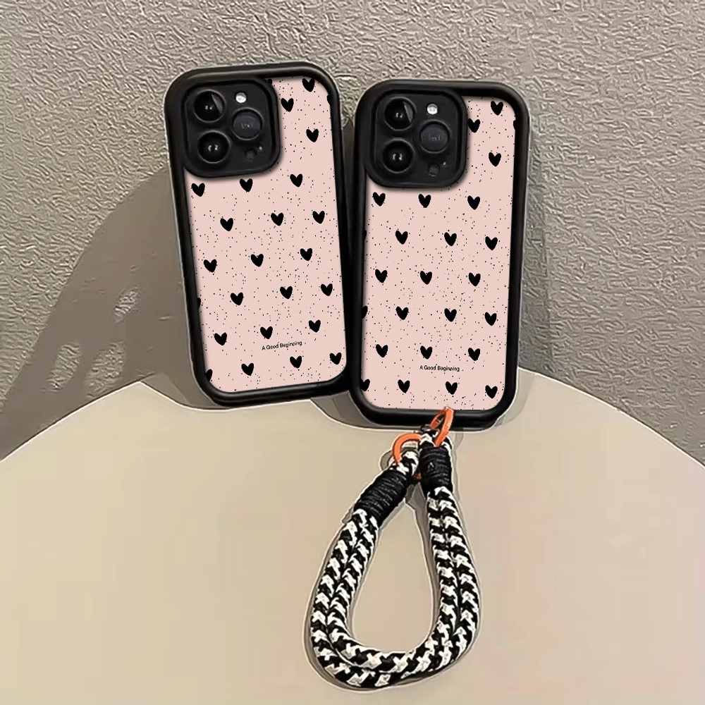 Ink Splattered Black Heart Han - Phone Cases With Loop review and price