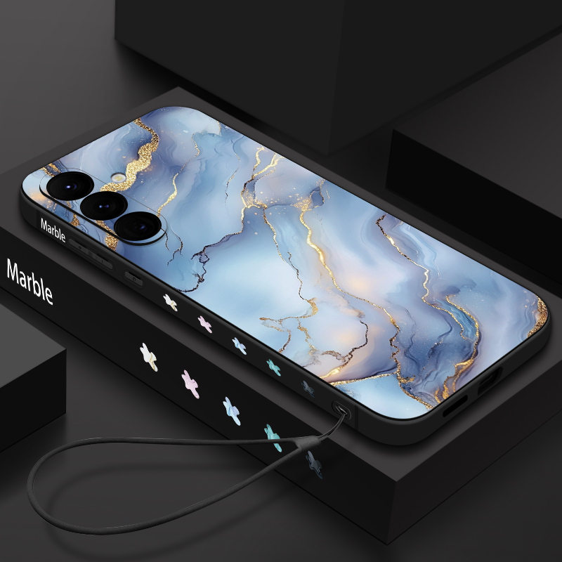 Marble Print Soft TPU Lanyard  - Phone Cases Galaxy A17 review and price