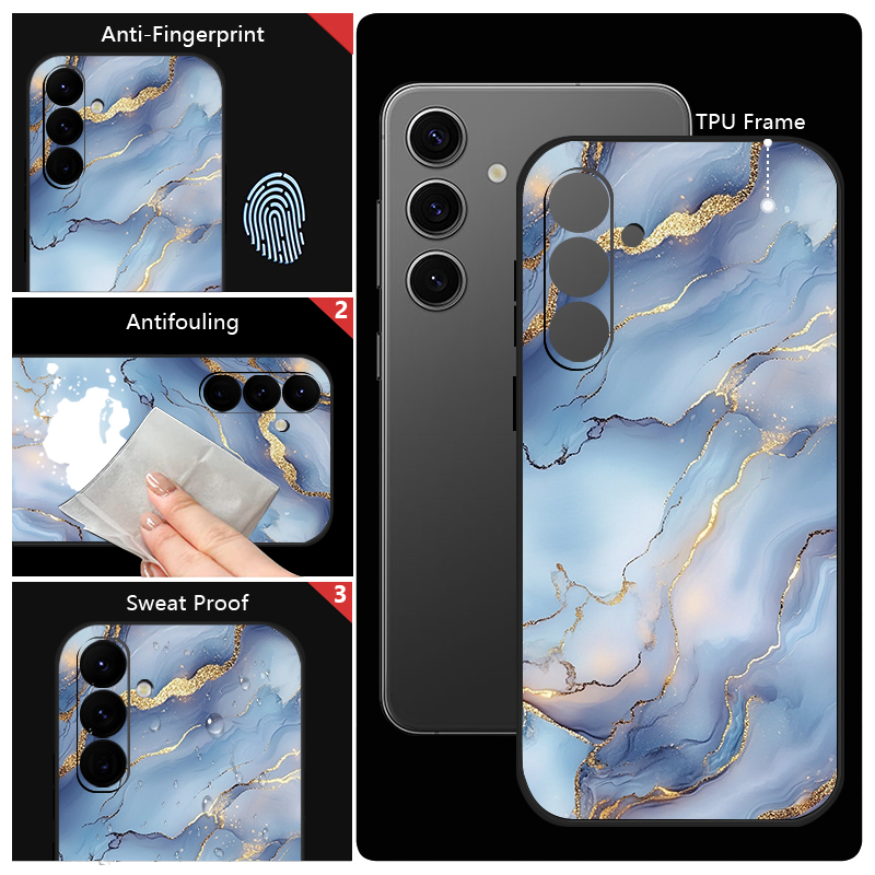 Marble Print Soft TPU Lanyard  - Phone Cases Galaxy A17 review and price