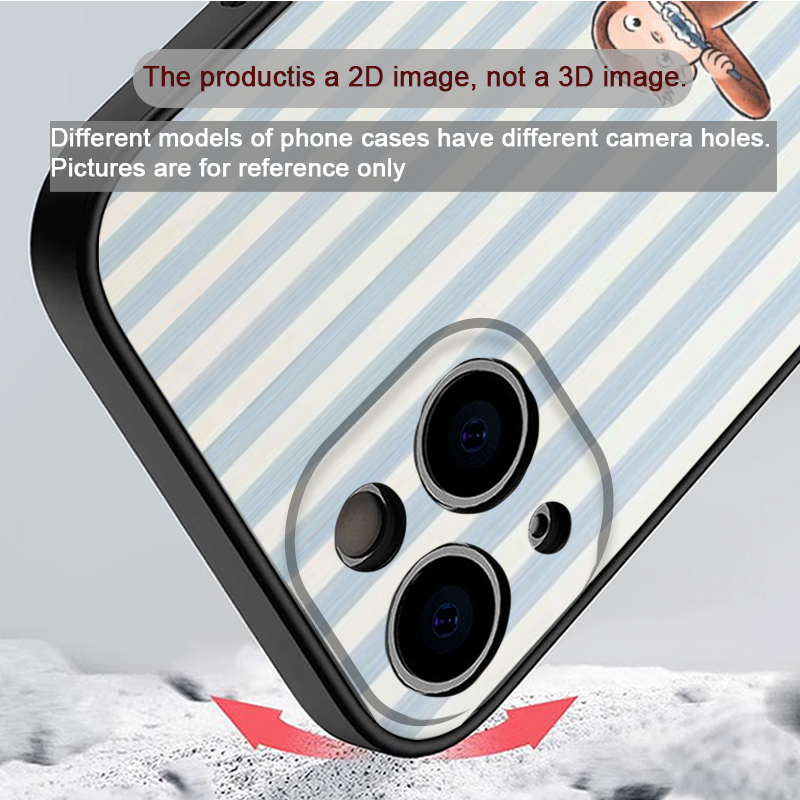 Cartoon Striped Monkey Holding - Phone Cases For Iphone 13 review and price